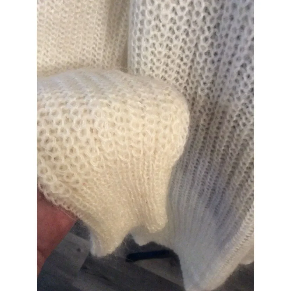 Vintage Avon Funnel Neck Soft Sweater Large L Mohair Knit 80s Oversized SOFT